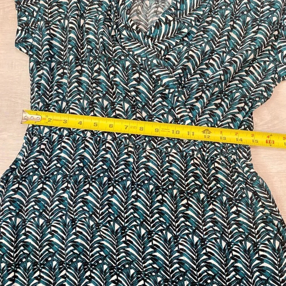 H&M Tropical Teal Green Print Romper Size 10 with Capped Sleeves NWT - Picture 6 of 15